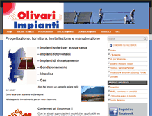 Tablet Screenshot of olivarimpianti.it